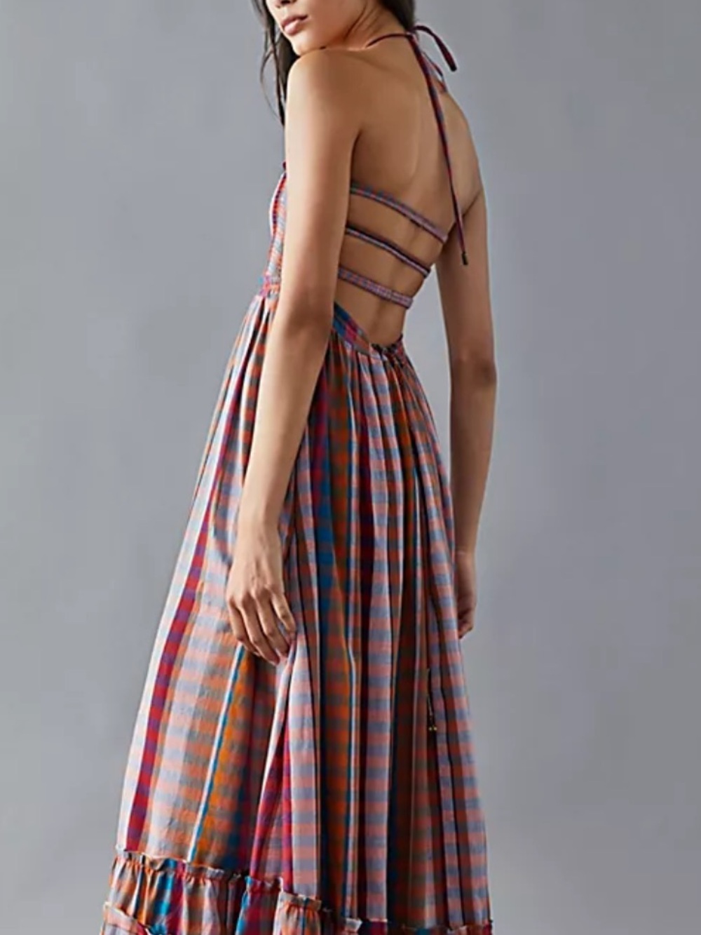 Free People Plaid Extratropical Maxi Dress - Picture 4 of 13